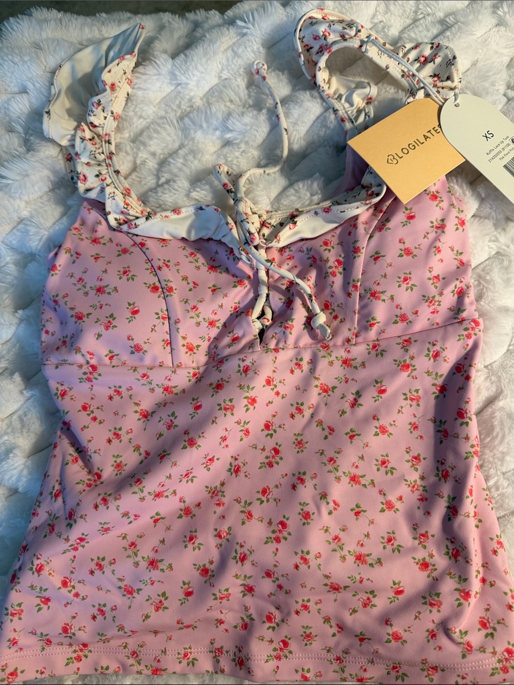 Blogilates Pink Floral Tank Top